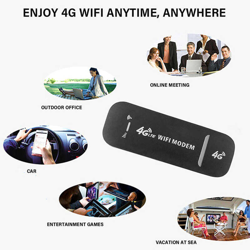 Router 4G LTE Wireless USB Dongle 150Mbps Unlocked WiFi Network Adapter ...