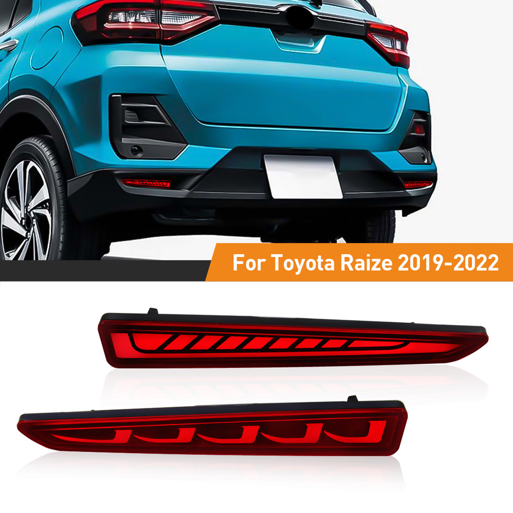 For Toyota Raize 2019 2020 2021 2022 LED Rear Bumper Reflector Light ...
