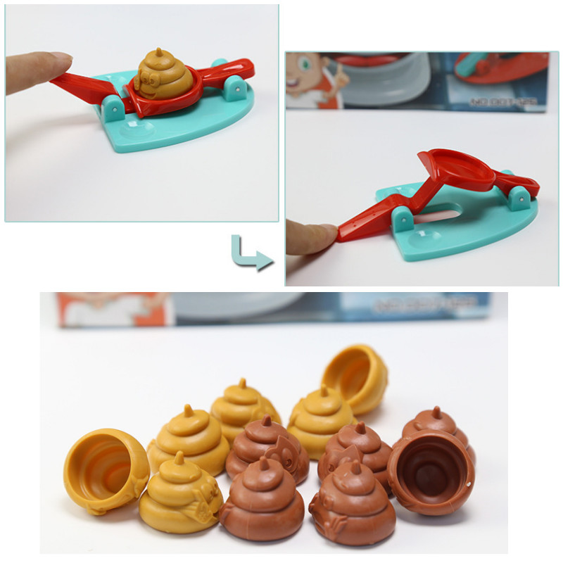 Funny Poop Toilet Game Toys Shooting Toys Prank Catapult Toys ...