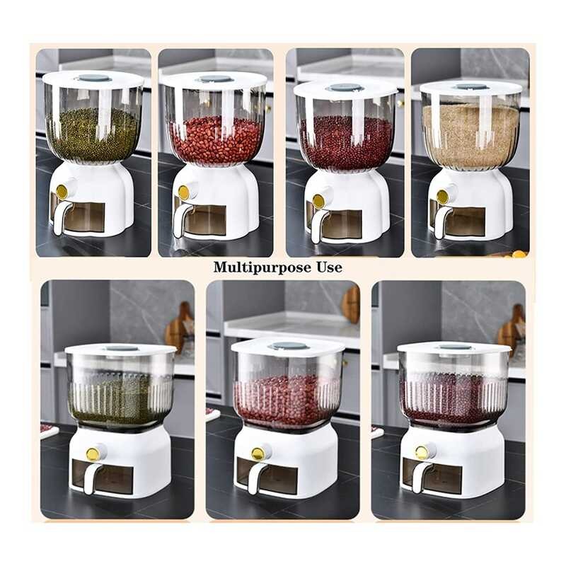 Barrel White Insect-Proof -Proof Sealed Bucket Grain Pet Food Storage ...