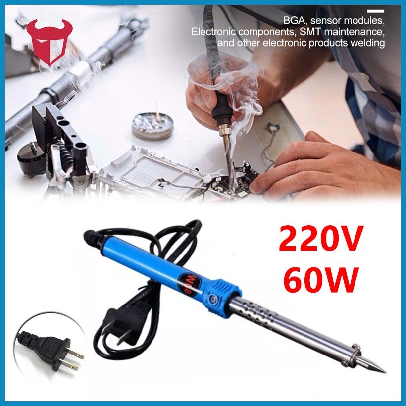 60W Electric Welding Soldering Iron Rework Station Handle Heat Pencil ...