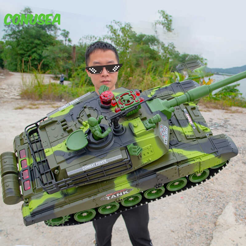 Tank 55/44Cm Rc Military War Tanks Electric Car Remote Control ...