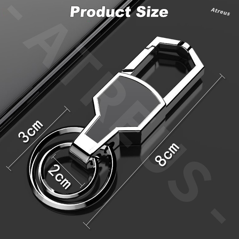 Mitsubishi Keychain Portable Car Key Chain Laser Logo Metal Key Buckle ...