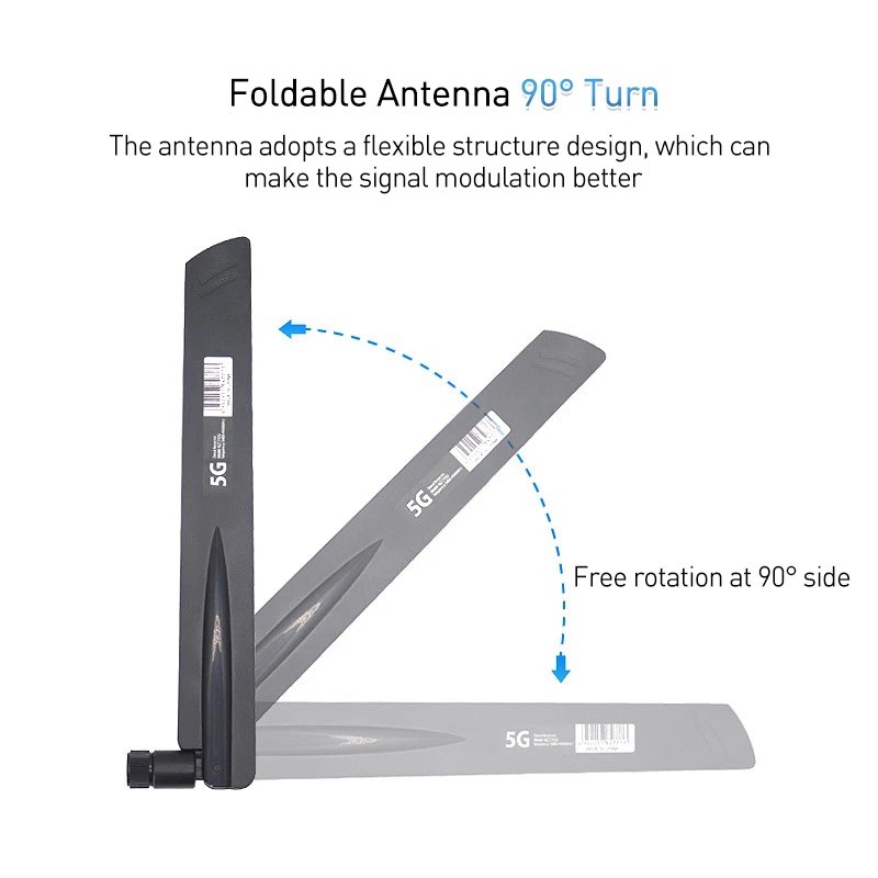 Antenna 5G/4G LTE Omnidirezionale 18DBI - Amplificatore Segnale Per Router, Smart Home, IoT - Bianco - Foto 2