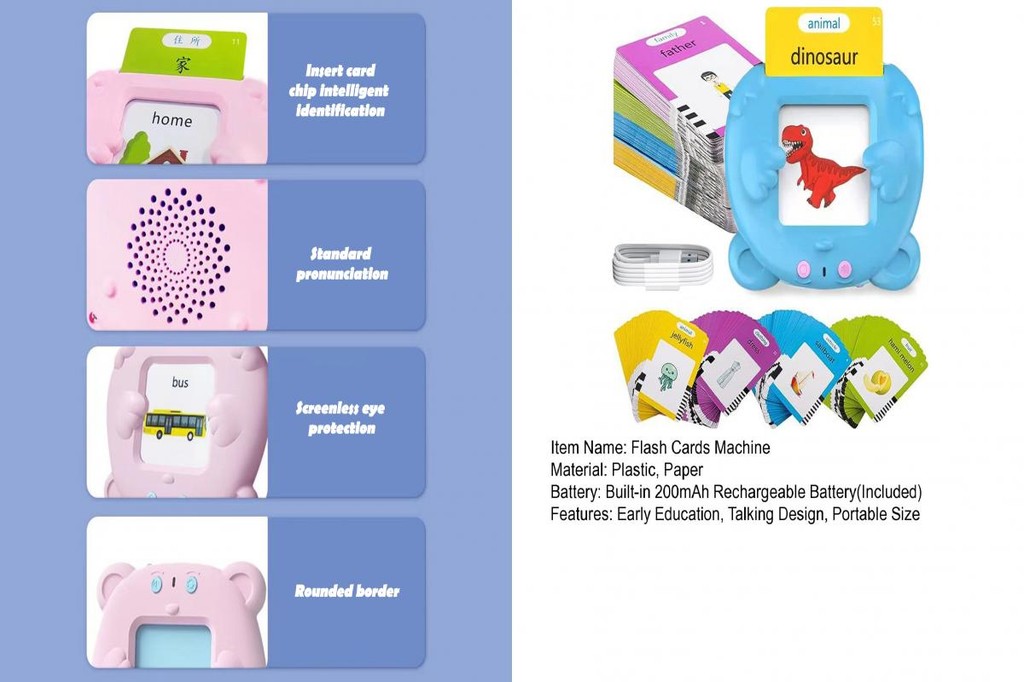 [Ready stock] Flash Card Kit Flashcards Toy Talking Flash Cards for ...