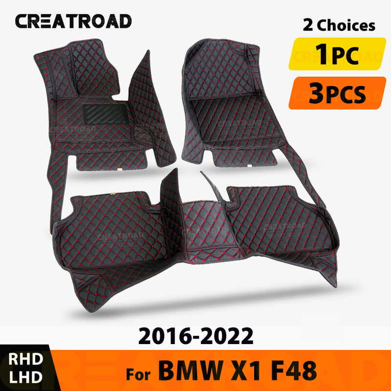 Alfombrilla Original Bmw Alfombrilla Para Maletero De BMW X1 (xDrive 18d, 20i, 25i, Etc.), De Cuero Impermeable, Antideslizante Y Con Bordes Altos Bmw Alfombrillas Originales