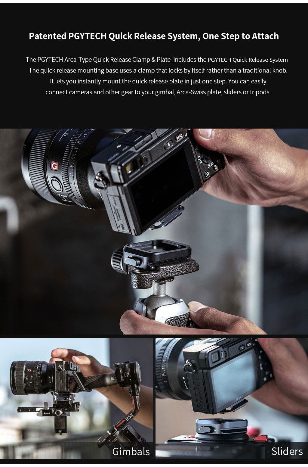 PGYTECH Camera Quick Release Plate & Base | Shopee Philippines