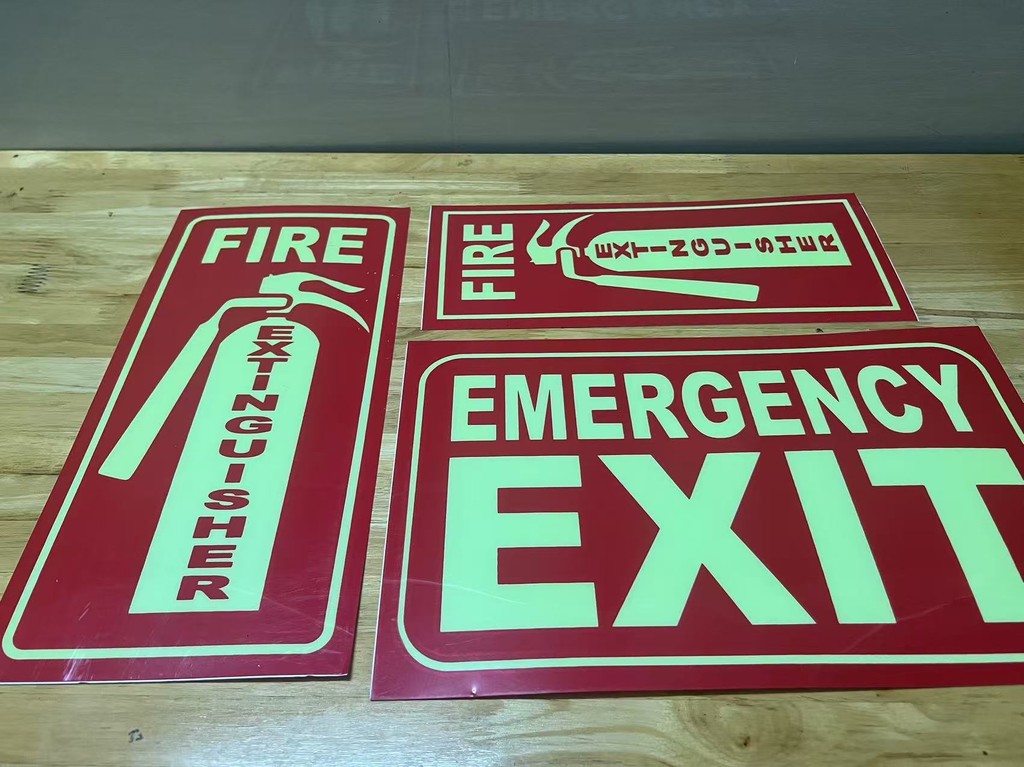 Fire passage stickers Floor stickers Wall stickers Luminous Emergency ...