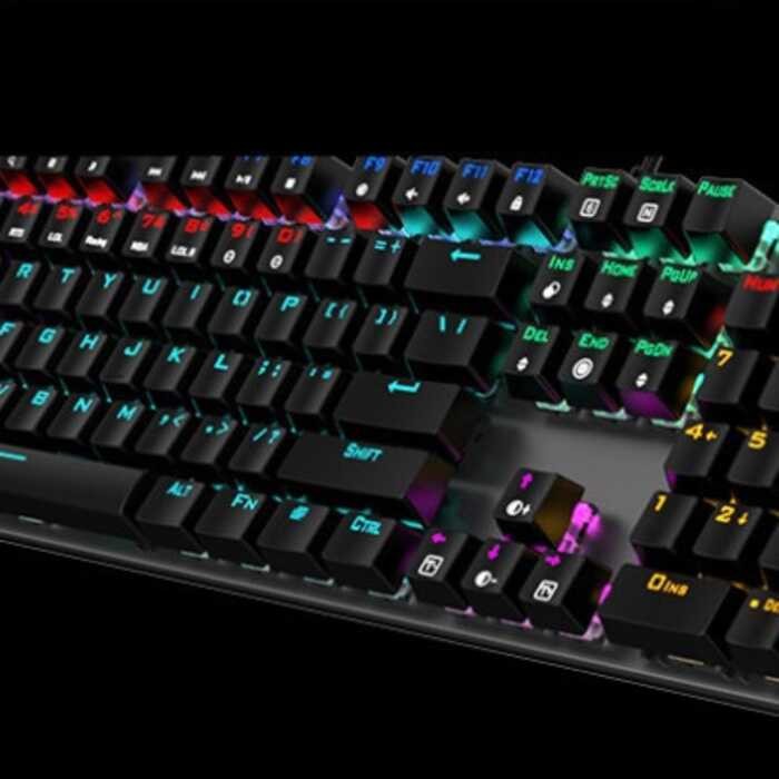 77 Philips Spk8404 Really Mechanical Blue Keyboard Axis Has A Light 104 ...