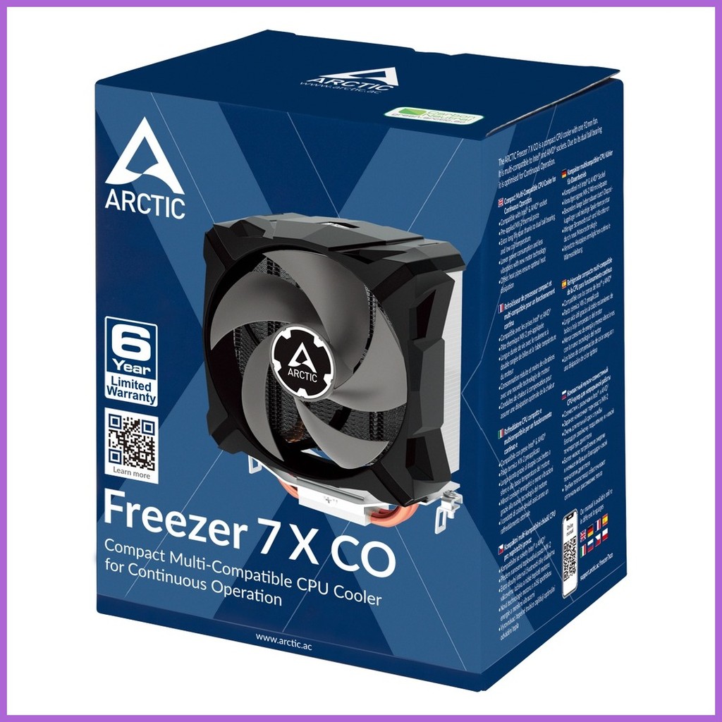 ∆ ∇ Arctic Freezer 7 X Co Compact Multi-Compatible Cpu Cooler For ...