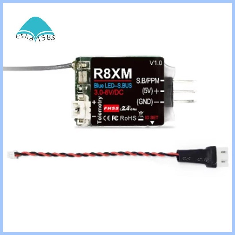 8 Channels Mini Receiver R8XM 2.4GHz Integrated Telemetry Vehicle ...