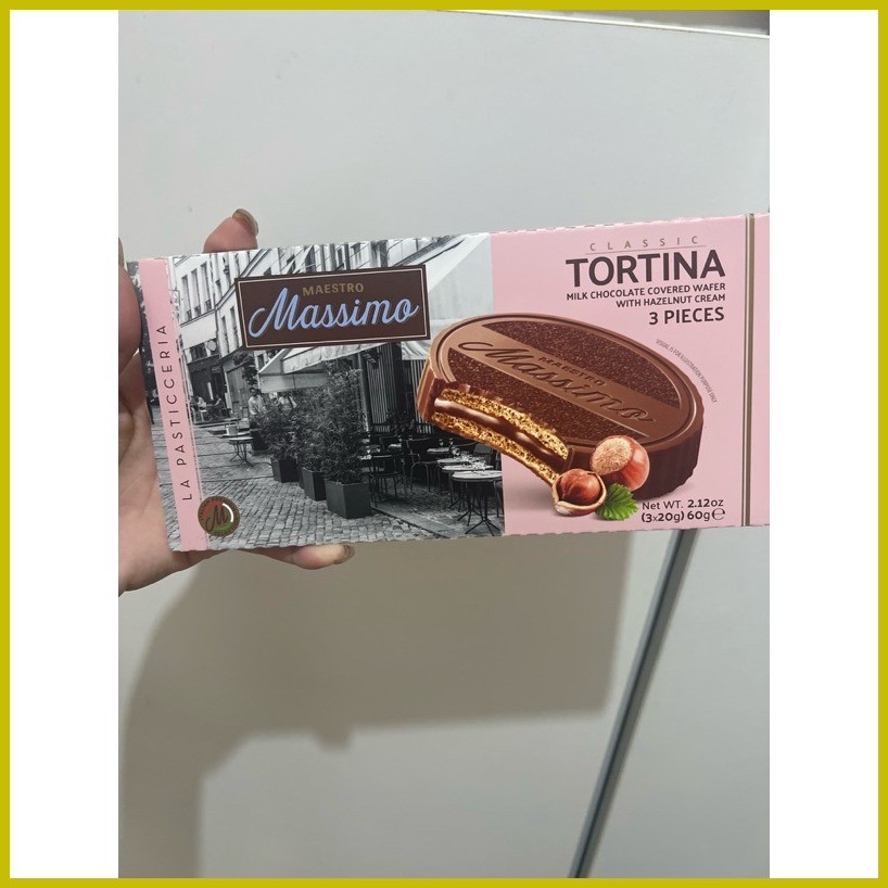 ∈ ℗ Maestro Massimo Tortina/Biscotto Wafer Chocolate- 60g | Shopee ...