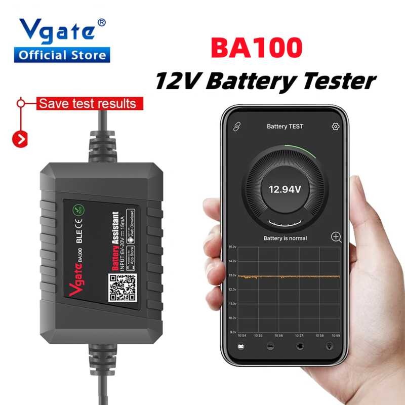 Vgate Ba100 12V Voltage Car Para Sa Android/Ios Automotive Circuit ...