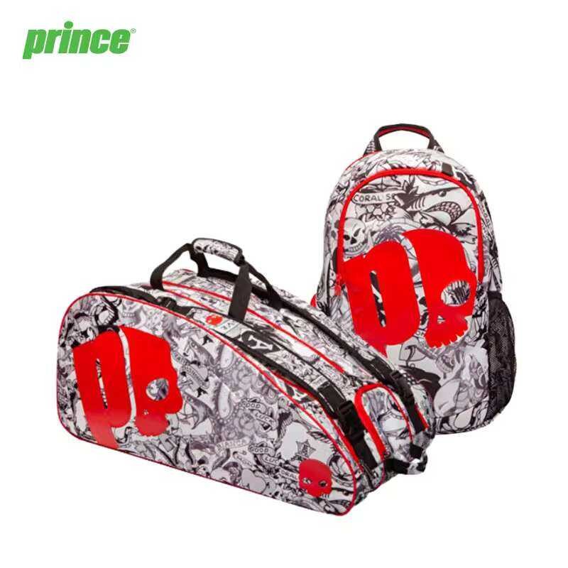 Prince tennis racket bag, double shoulder sports backpack, ball bag ...
