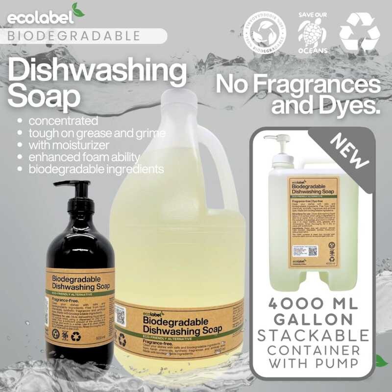 Eco-Friendly Dishwashing Liquid Unscented Baby Bottle & Dish Soap 100% ...