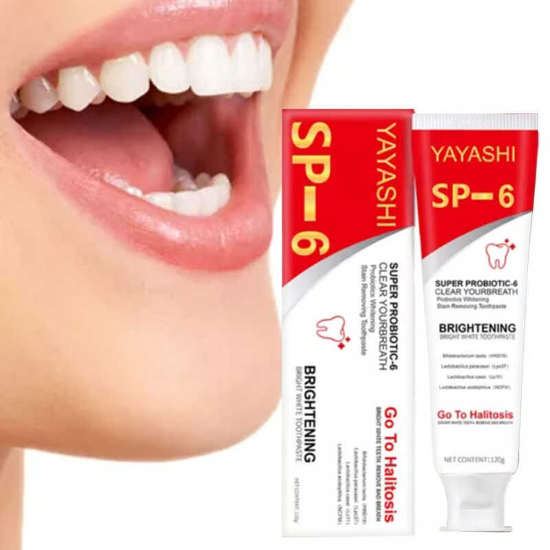 Sp-6 Ultra Whitening Toothpaste Super Sp6 Brightening Oral Probiotic ...