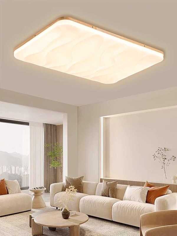 Nordic living room ceiling modern simple solid wood hall bedroom WABI ...
