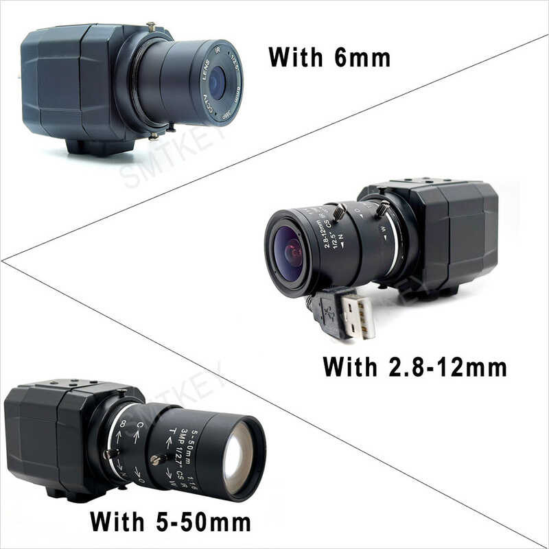 4MP 2K 4K 8MP 30fps USB Video Camera C OTG Fixed or Varifocal Lens 2.8 ...