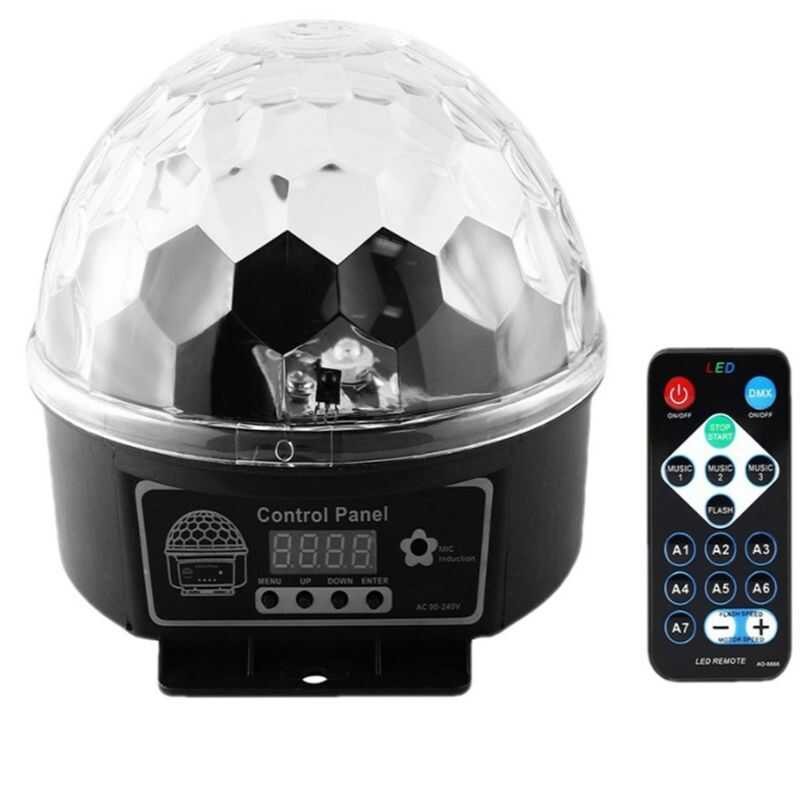 Colors 9 27W Crystal 512 Magic Ball Led Stage Lamp Disco Laser Light ...