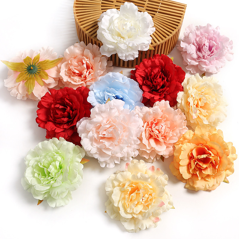 14cm Big Peony Artificial Flower Head High Quality Home Decor Garland ...