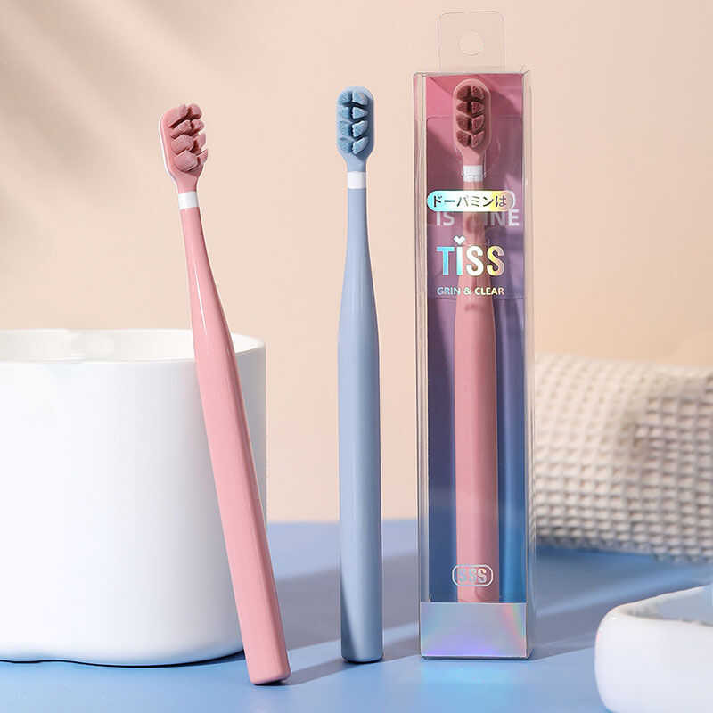 Millions Of Root Hairs 8-Hole Toothbrush Adult Daily Soft Fur Brush ...