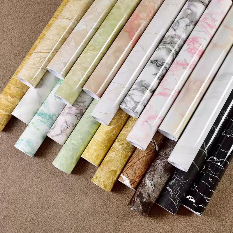 Marble Kitchen Wallpaper Sticker Self Adhesive Waterproof Oilproof ...