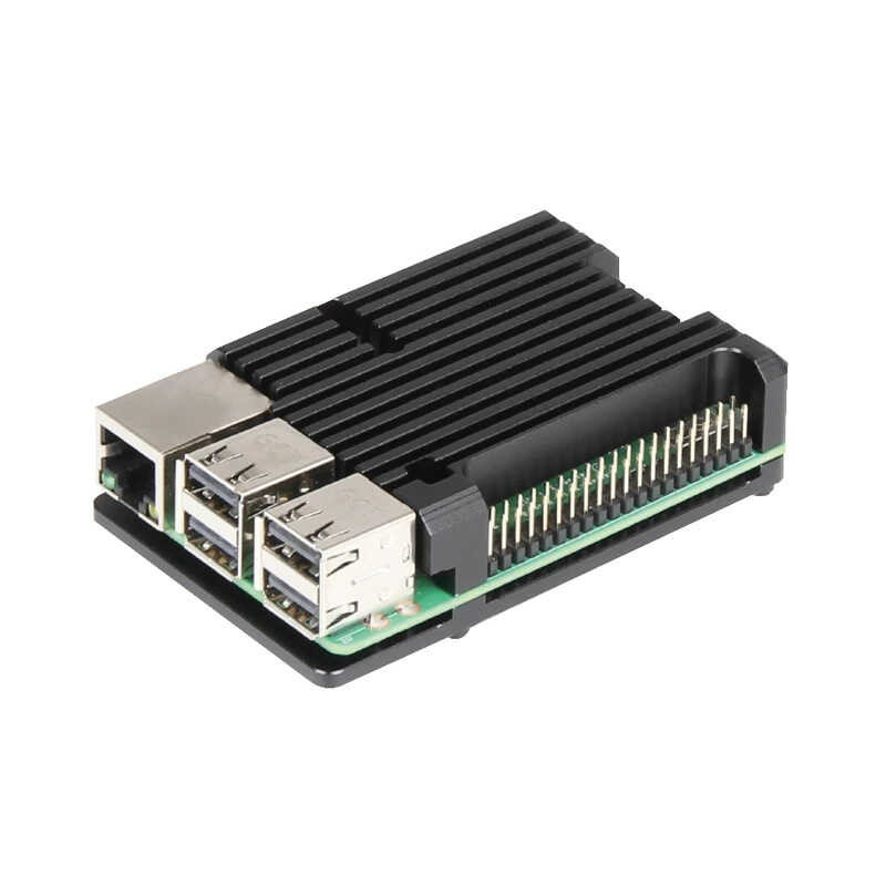 Metal Raspberry Pi 4Th Generation B+Aluminum Alloy Box 4B Assembled ...