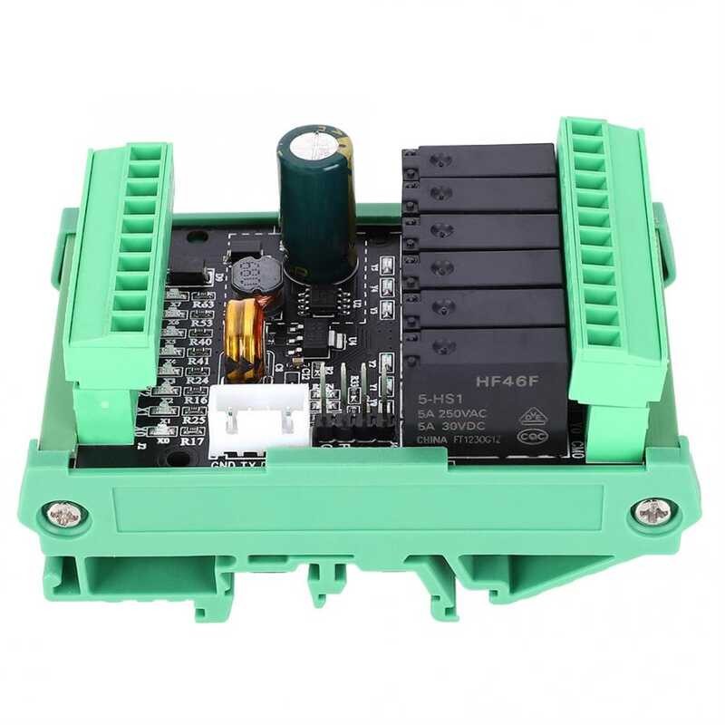 PLC FX2N-14MR Board Relay Output Module 8 In 6 Out 24VDC Power ply With ...