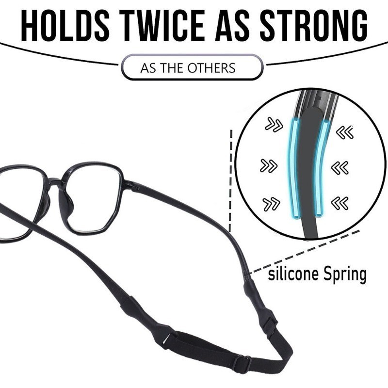 Unisex Adjustable Eyewear Rope Kids Adults Glasses Strap Safety Band ...