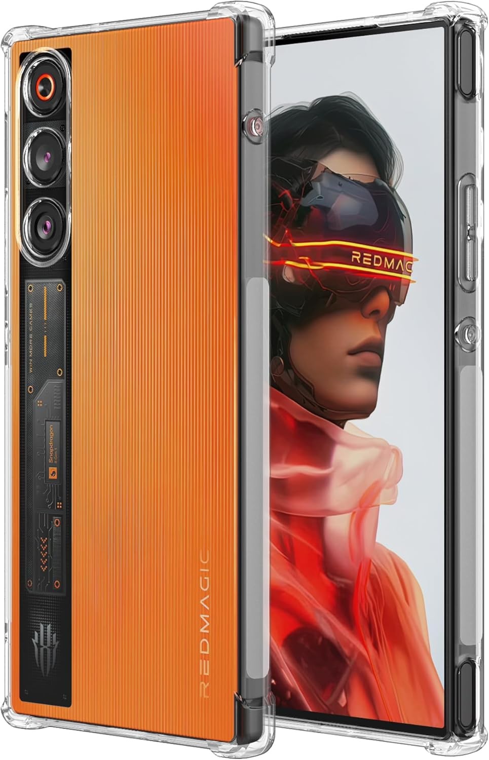 Case for RedMagic 10 Air Clear Cover with Reinforced Corner Bumper ...
