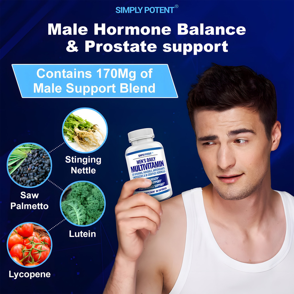 Simply Potent Vitamin and Mineral Complex Capsules with Spirulina ...