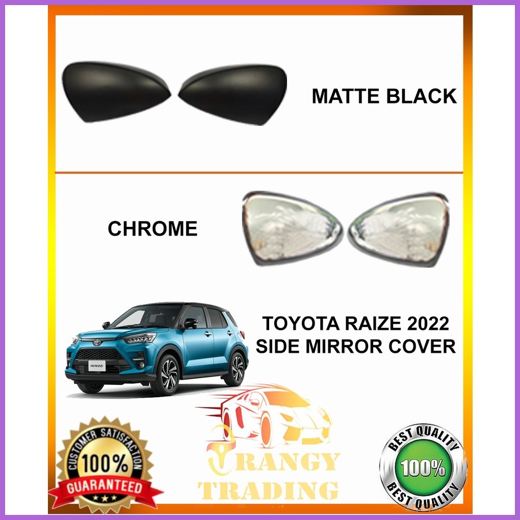 Toyota Raize / Avanza 2022 to 2024 Side Mirror Cover MATTE BLACK