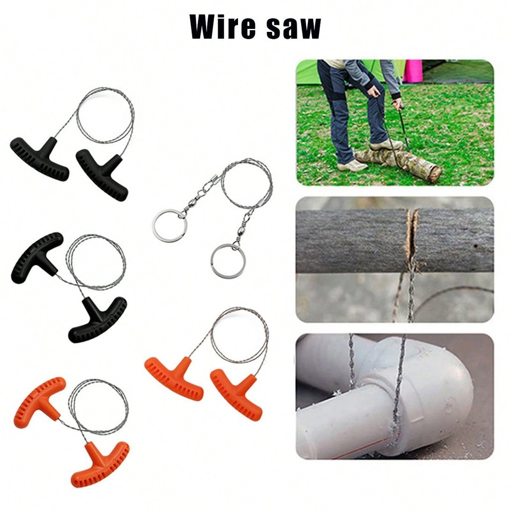 Stainless Steel Hand-Pulled Wire Saw Rope, Compact Portable Sharp ...