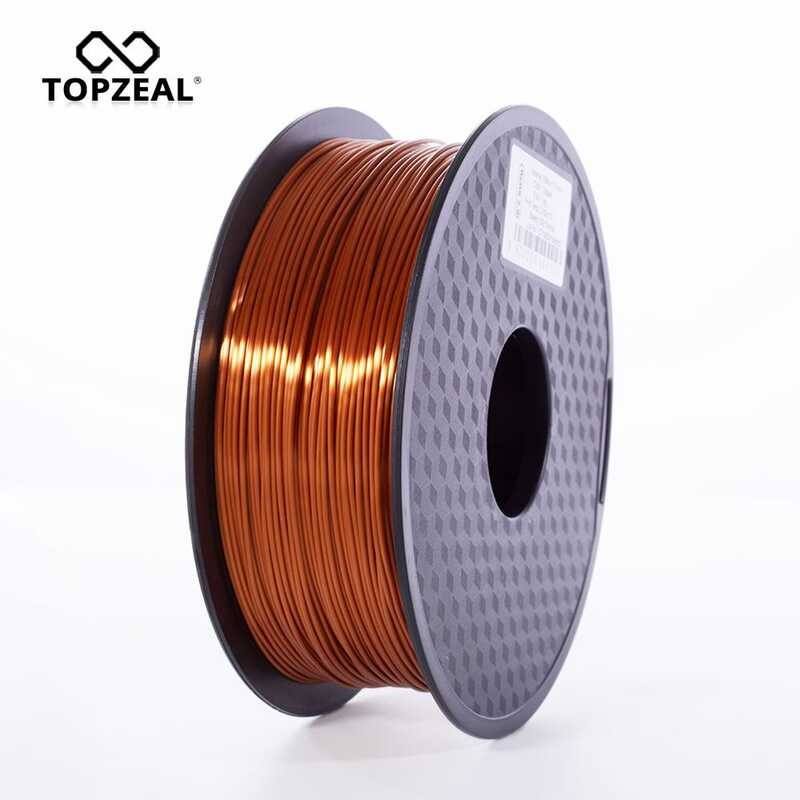 TOPZEAL 2 High Quality Printer Filament PLA 1.75mm 1KG Copper Color ...