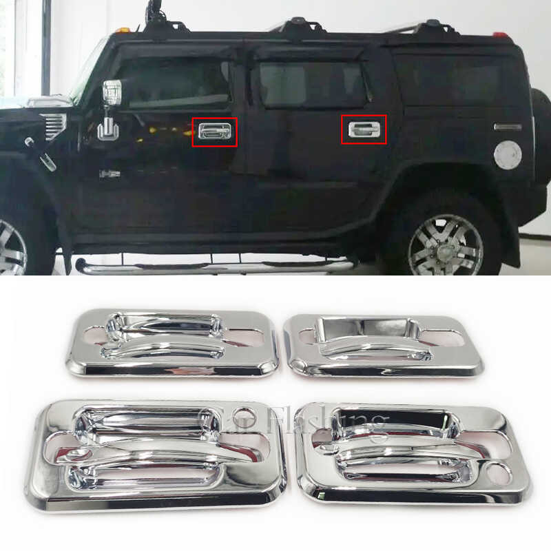 4x Haubenverriegelungsabdeckungen Für Hummer H2 - ABS Abdeckungen Für Entriegelungsgriff 2003-2009
