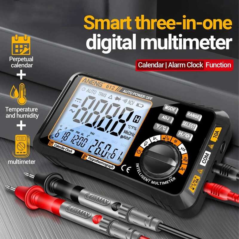 9 612/613 Smart Multimeter Real-Time Power-Off Measuring Ac/Dc Ammeter ...