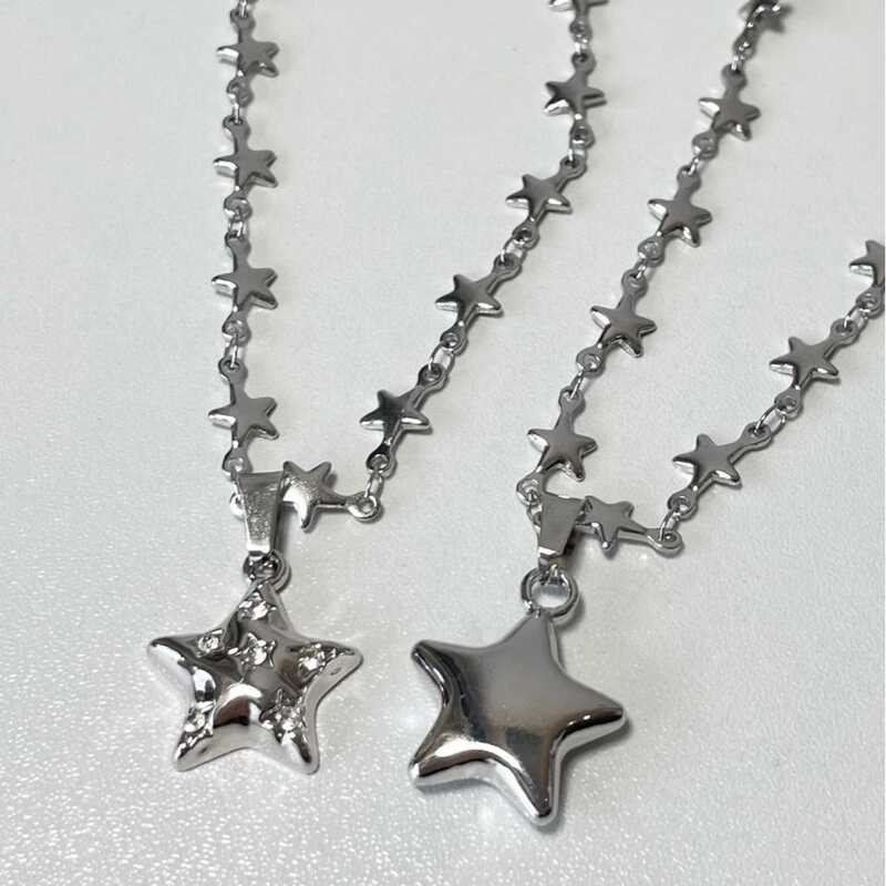 Cool Style Personalized Design Star Chain Pendant Necklace Ladies Hip ...