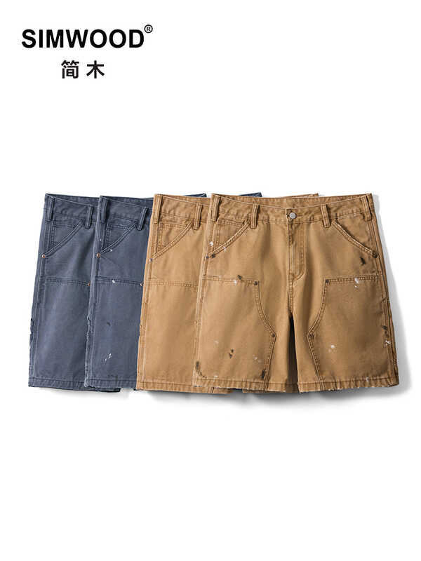 SIMWOOD 7 2024 Summer New Oversize Cargo Men Outdoor Work Shorts Plus ...
