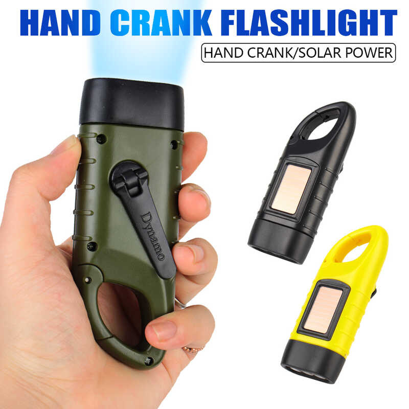 6-Pack Hand-Press LED Flashlight Lantern – Dynamo Emergency Torch, Self-Charging, No Batteries Needed – 300 Lumens, Compact