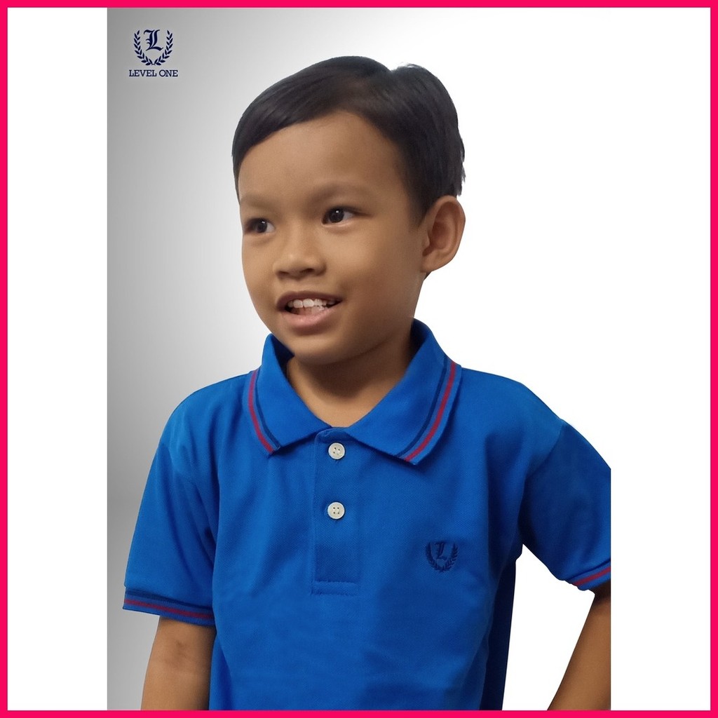 Level One Kid's Twin Stripes Polo Shirt w/ 