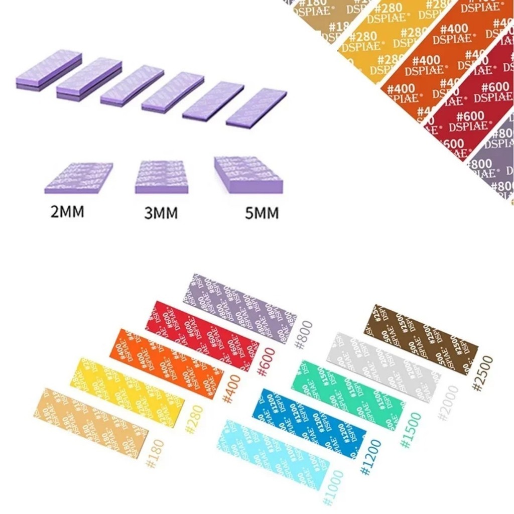 Model Sanding Sponge Combo Set – Grits #180 To #2500, 10-Piece For Polishing & Smoothing