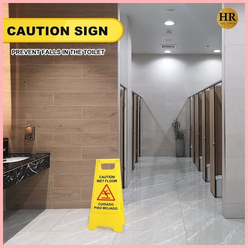 Wet Floor Sign 2-Sided Caution Sign Slippery when Wet Sign Commercial A ...