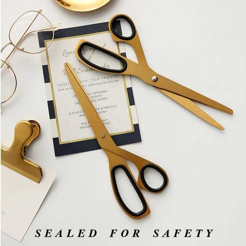 Vintage Craft 7f1 Scissor Design Brass Scissors Paper Cutter Office ...