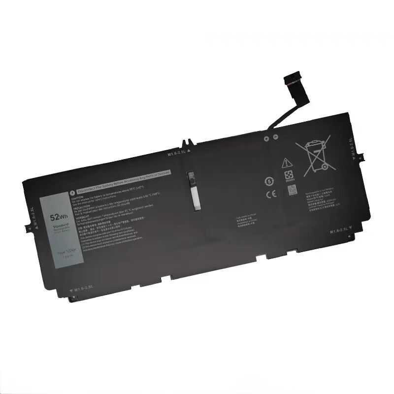 GDORUN 52Wh 722KK Laptop Batterij voor Dell XPS 13 9300 9310 9380(2020 Edition) P117G P117G002 P117G001 Series 0WN0N0 WN0N0 02XXFW 2XXFW FP86V 2ICP4/6001 /80-20 cm. 7.6V 6800mAh 4-Cell Notebook