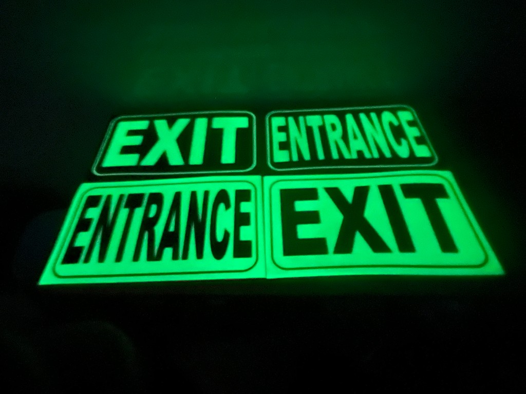 Fire passage stickers Floor stickers Wall stickers Luminous Emergency ...