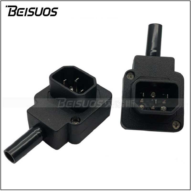 JA-2233-A elbow C14 assembled plug 90 degree pin male/female conversion ...