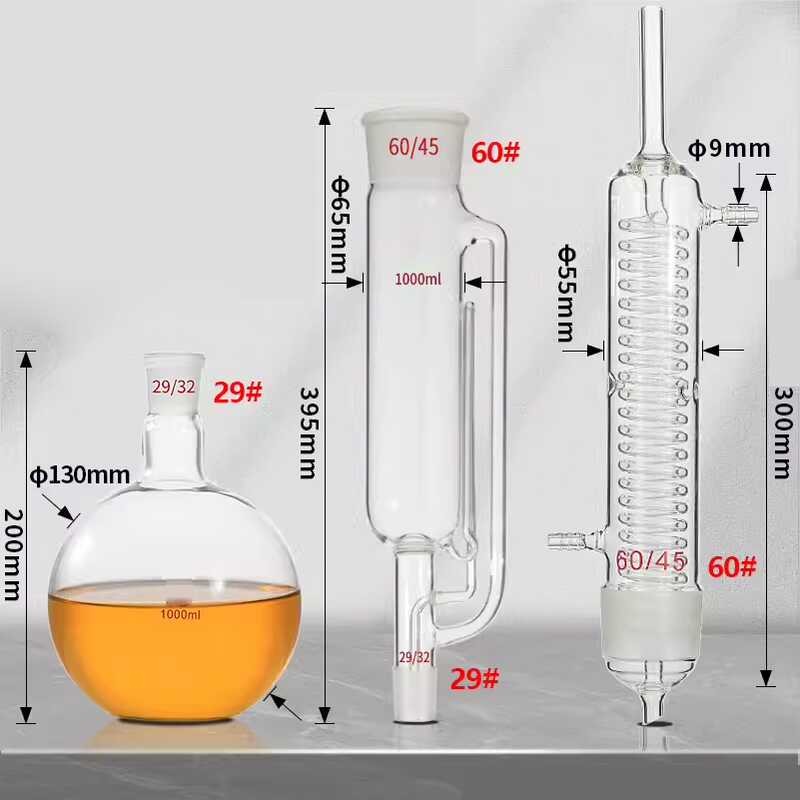 Snake-D Fat Soxhlet Extractor 1000Ml Laboratory Condenser Tube Cyder ...
