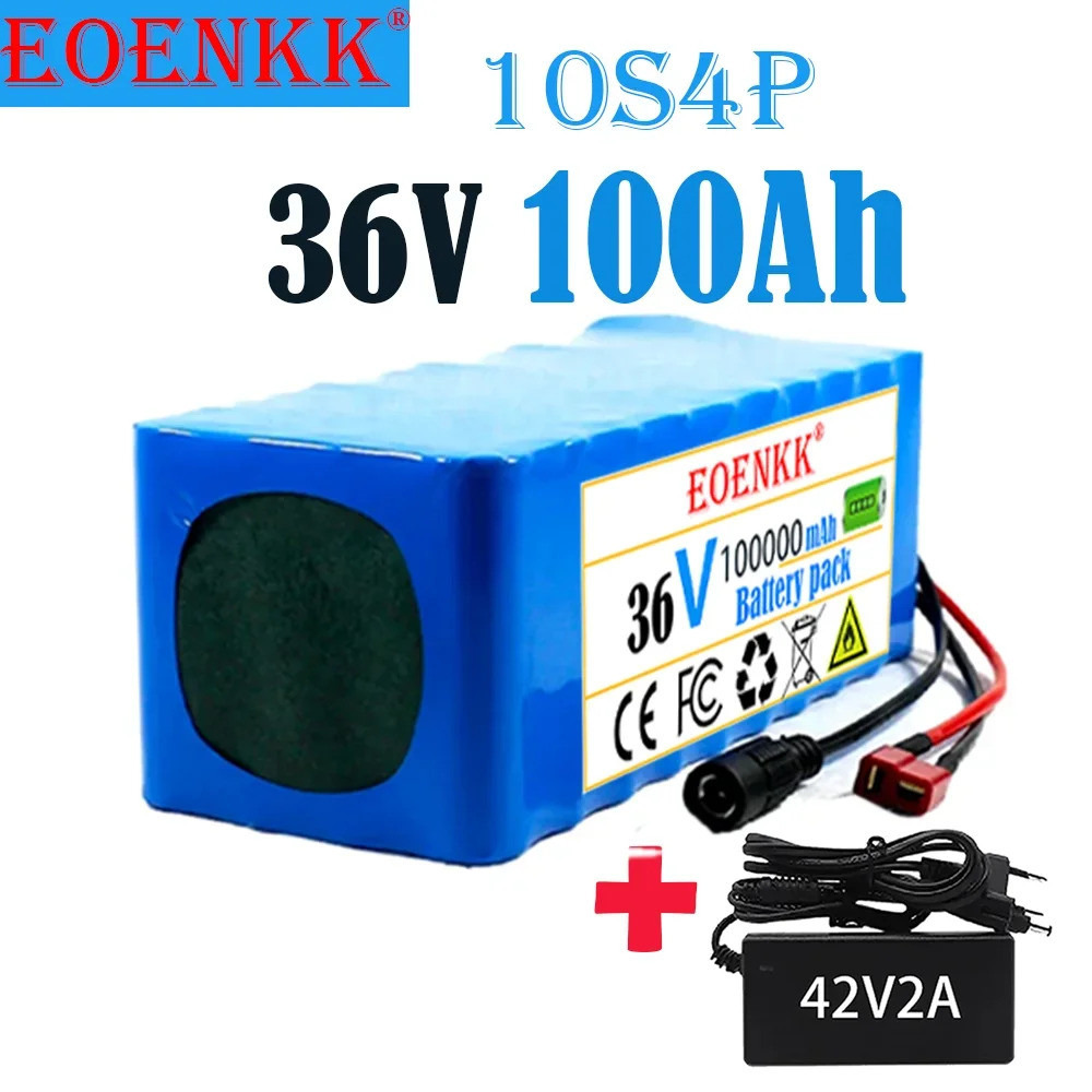EOENKK 3 4D7 New 36V 1000W 10S4p Dc/T Lithium Ion Battery Pack 100Ah ...