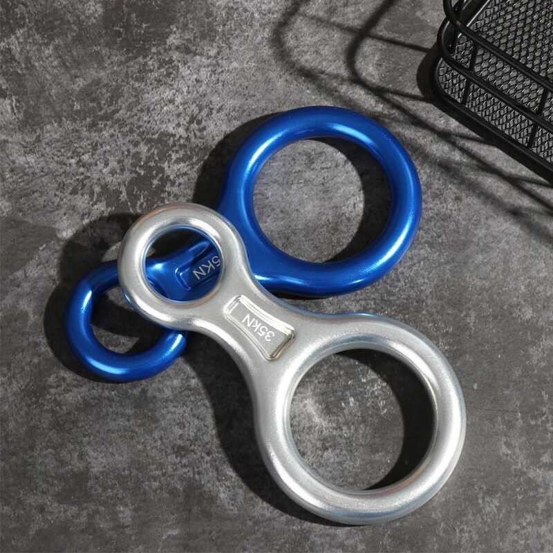35Kn Rock Figure 8 Word Rope Descender Downhill Eight Ring Gear ...