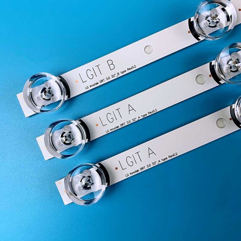 PCS 3 LED Strips Para Sa LG 32Lb5800 32Lf560v LGIT UOT A B 6916L-1974A ...